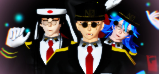 ナンバカmmd 13舎看守三人 立夏 スチームパンクp さんのイラスト ニコニコ静画 イラスト