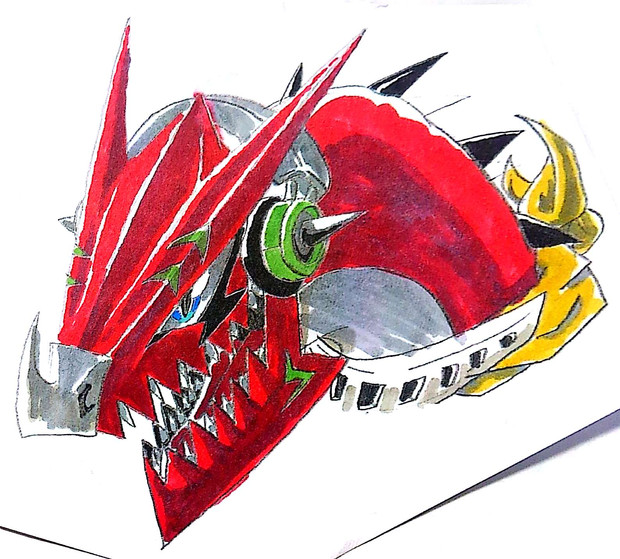 シャウトモンがもし進化したら 成熟期 北岡ブルー さんのイラスト ニコニコ静画 イラスト