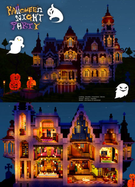 Minecraft Halloween Night Party 2016 ドールハウス はすっこ さんのイラスト ニコニコ静画 イラスト