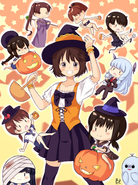 吹雪型 他しばふさん型駆逐艦の子たちがお菓子もらいに来た ますたー さんのイラスト ニコニコ静画 イラスト