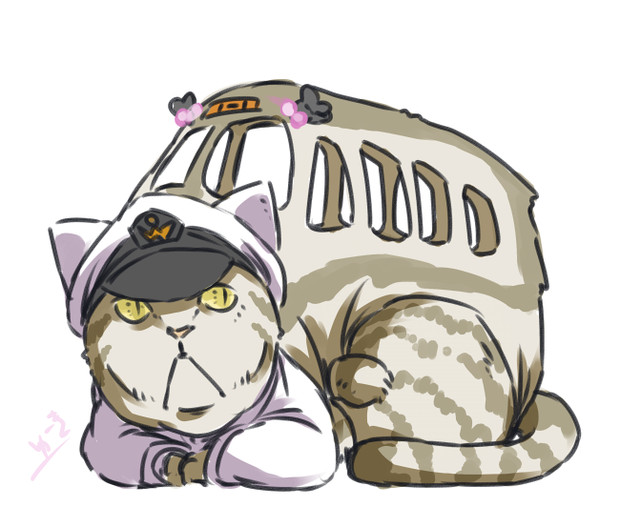 ネコバス ニコニコ静画 イラスト