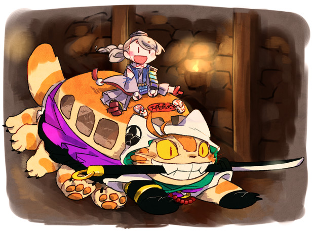 ねこバス ニコニコ静画 イラスト