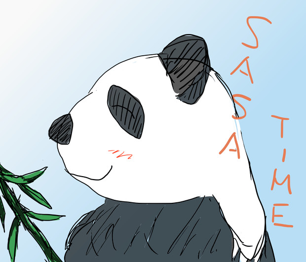 お食事パンダくん 赤い草 さんのイラスト ニコニコ静画 イラスト