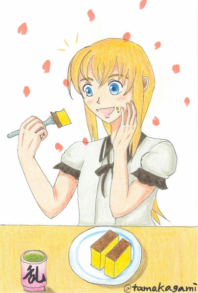 乱ちゃんにカステラ食べさせてみた 魂鏡会 放送部 さんのイラスト ニコニコ静画 イラスト