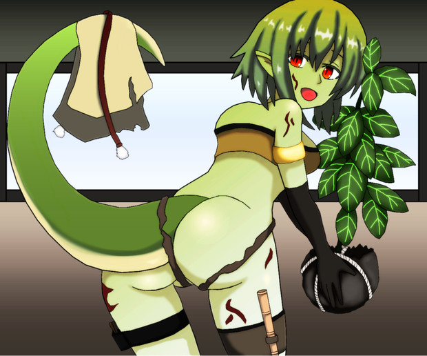 部族系トカゲ娘 クスノキ さんのイラスト ニコニコ静画 イラスト