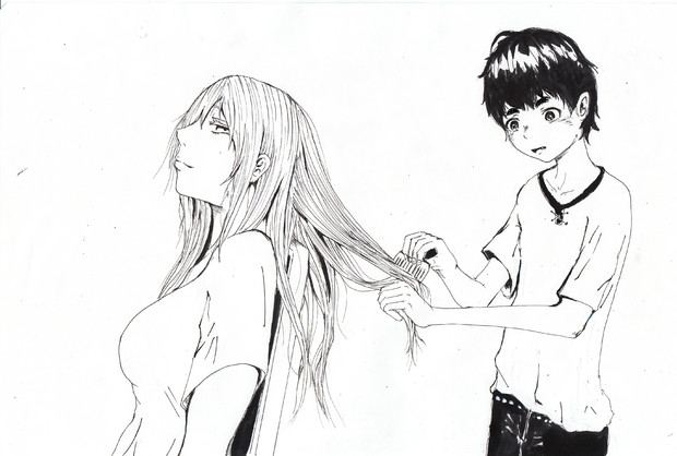 女性は簡単に異性に髪は触らせない 我蔦早瀬 さんのイラスト ニコニコ静画 イラスト