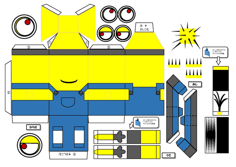 ペーパークラフト Nicosub静画