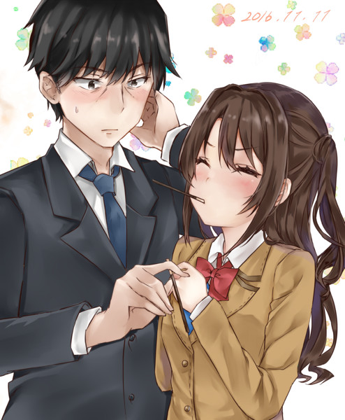 武うづポッキーゲーム Nnkgr さんのイラスト ニコニコ静画 イラスト