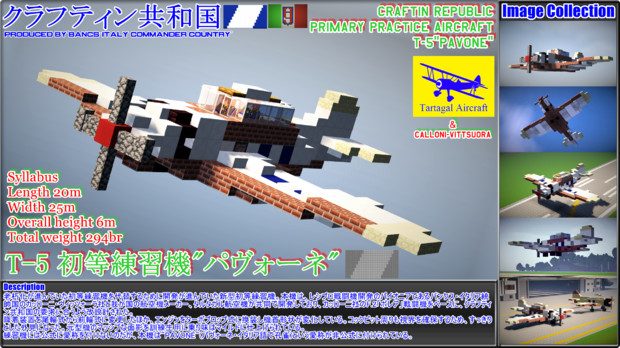 [minecraft軍事部] クラフティン共和国 T-5 初等練習機