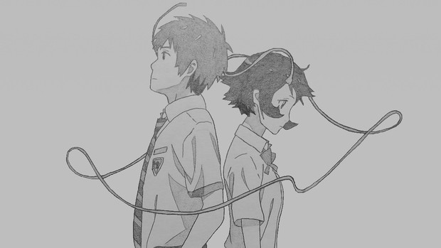 シャーペンで君の名は Op 組紐 Animesekai1984 さんのイラスト ニコニコ静画 イラスト