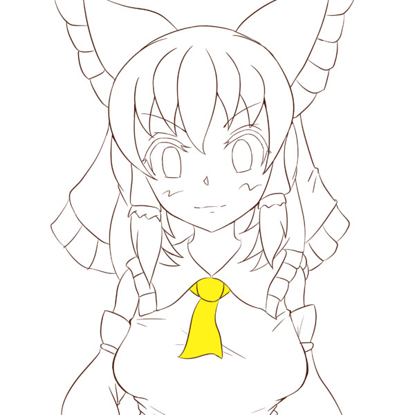 塗り絵(透過) / ねこ さんのイラスト - ニコニコ静画 (イラスト)