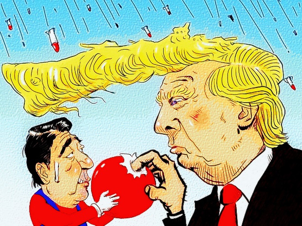 トランプ氏と初会談 木住野武 さんのイラスト ニコニコ静画 イラスト
