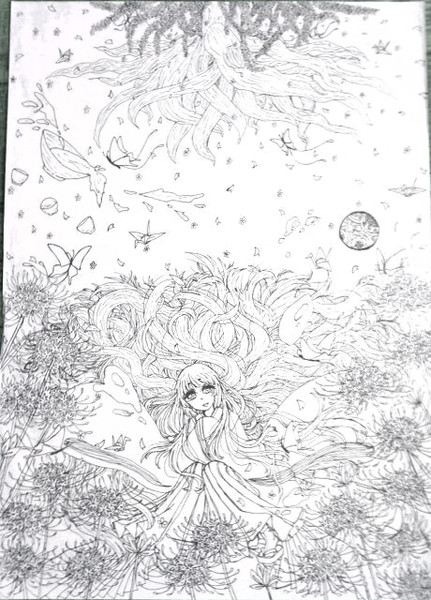 鶴神 線画 めいりす さんのイラスト ニコニコ静画 イラスト