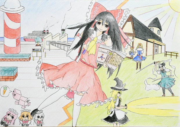 霊夢博士二つの顔 Hurriphoon さんのイラスト ニコニコ静画 イラスト