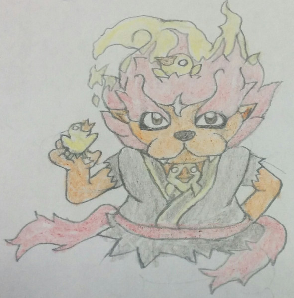 メラメライオンと迷子のヒヨコ ヨモハマチ 絵の練習 さんのイラスト ニコニコ静画 イラスト