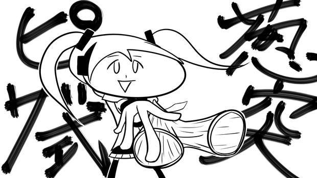 葱突ミクちゃん 太音ピザ さんのイラスト ニコニコ静画 イラスト