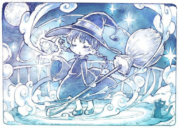 魔女っ子窓付き さきの新月 さんのイラスト ニコニコ静画 イラスト