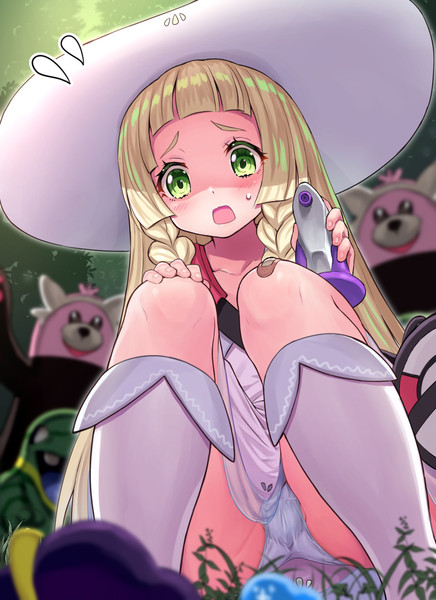 ほしぐもちゃんにきずぐすりを使ってあげるリーリエちゃん またのんき さんのイラスト ニコニコ静画 イラスト
