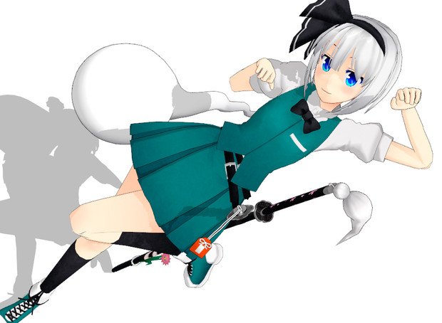 魂魄妖夢 Mmdモデル配布 さざなみみぉ さんのイラスト ニコニコ静画 イラスト
