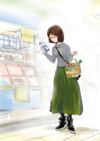 お買い物 【絵日記】