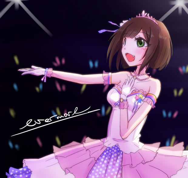 シンデレラドリームの衣装でevermoreを歌う前川みく Nanod デレマス さんのイラスト ニコニコ静画 イラスト