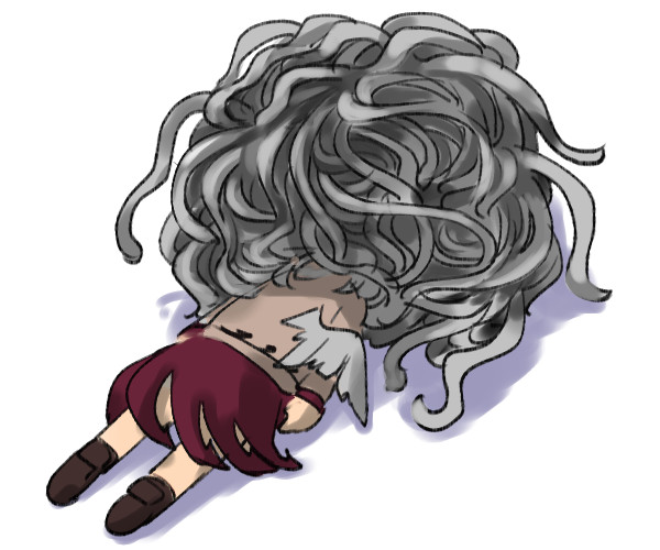 蕎麦に取り込まれるサグメ ちゃまるく さんのイラスト ニコニコ静画 イラスト