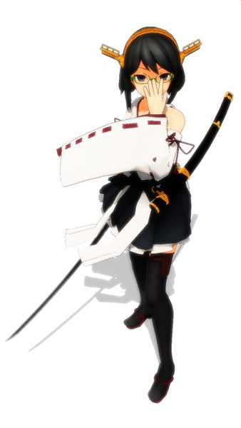霧島改二刀装備 巫女 妖狐 さんのイラスト ニコニコ静画 イラスト