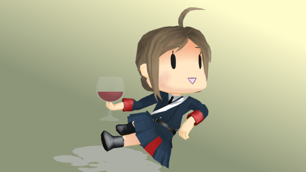 モデル配布 90mm単装高角砲妖精 ワイン妖精 Mymt さんのイラスト ニコニコ静画 イラスト