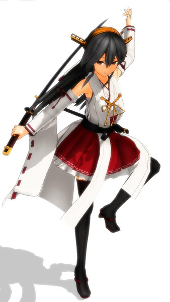 榛名改二刀装備 巫女 妖狐 さんのイラスト ニコニコ静画 イラスト