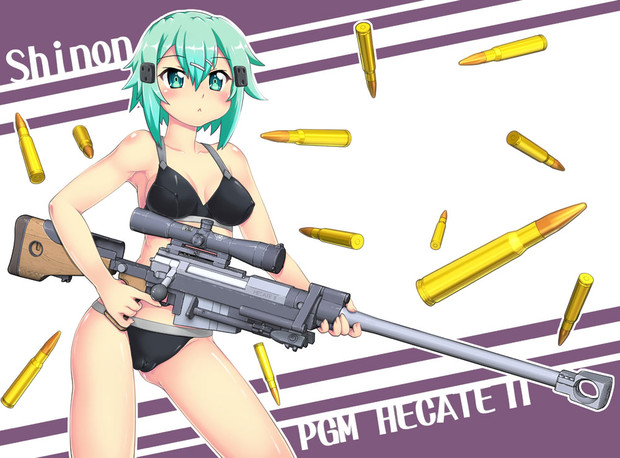 シノンちゃんとヘカート 銃と少女シリーズ はせ さんのイラスト ニコニコ静画 イラスト