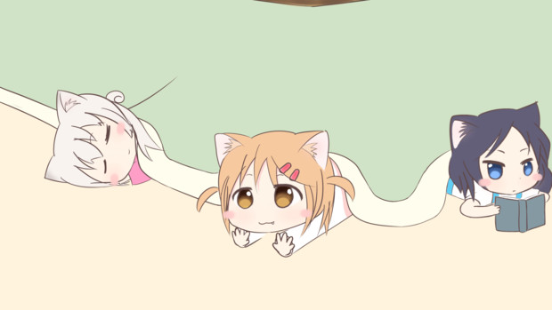 にゃんこデイズｐｃ壁紙こたつ かえ さんのイラスト ニコニコ静画 イラスト