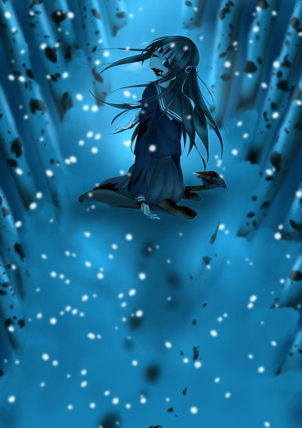 選択した画像 雪 イラスト 女の子 家のイラスト