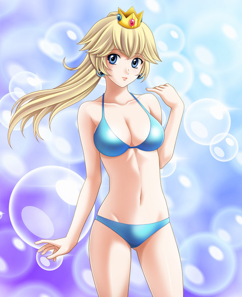 ピーチ姫の水着姿 ニコニコ静画 イラスト