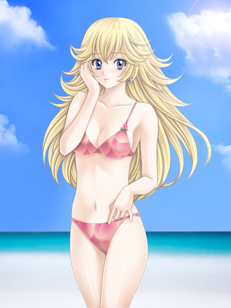 ピーチ姫の水着姿 ニコニコ静画 イラスト
