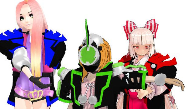 Mmdファミリー単発 パーカーゴーストを着てみたよ 龍魔 うｐ主 さんのイラスト ニコニコ静画 イラスト