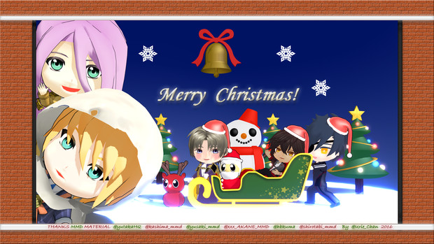 メリークリスマス １ Desktop壁紙 うりえ ウリエ ｕ Uc さんのイラスト ニコニコ静画 イラスト