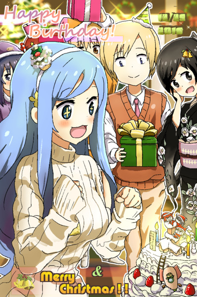 ハッピーバースデー メリークリスマス シルフィンさん アレックスさん うまるる さんのイラスト ニコニコ静画 イラスト