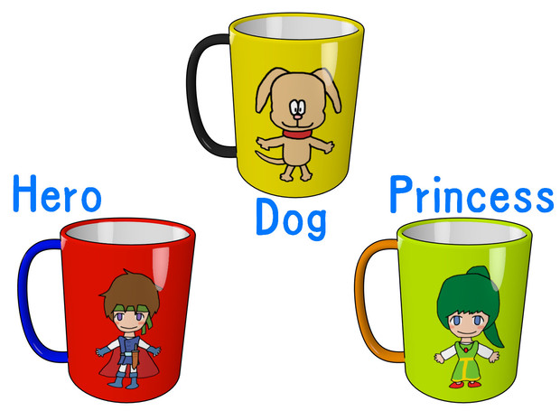 キャラクターのマグカップ A Artbab00 さんのイラスト ニコニコ静画 イラスト