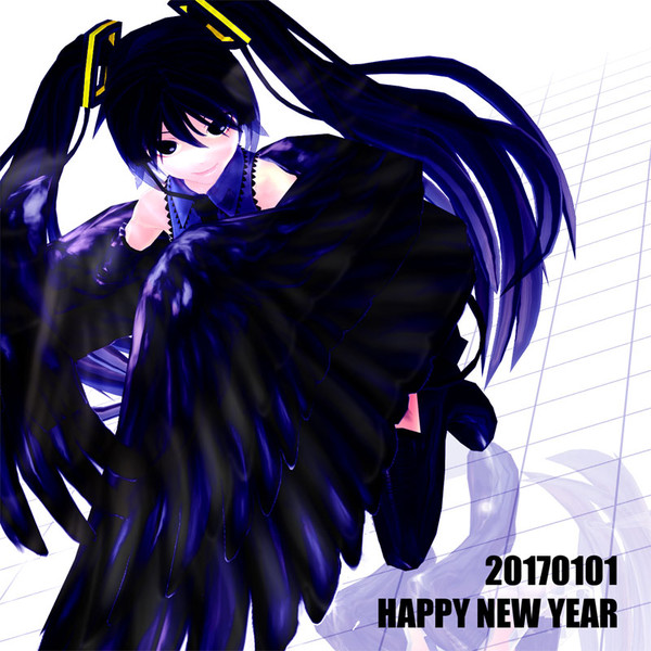 Mmd年賀状17 あけおめ酉年 弥千夜 さんのイラスト ニコニコ静画 イラスト