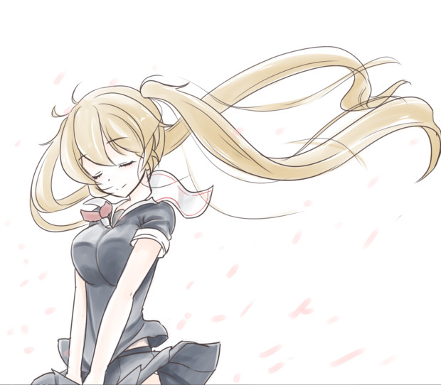 風になびく村雨嬢 Wnz さんのイラスト ニコニコ静画 イラスト