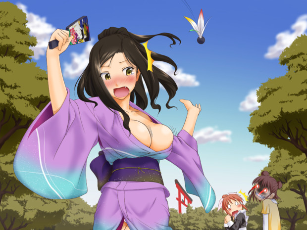 新春アイドル羽根突き大会 ポロリがあったよ ちくわぶ さんのイラスト ニコニコ静画 イラスト
