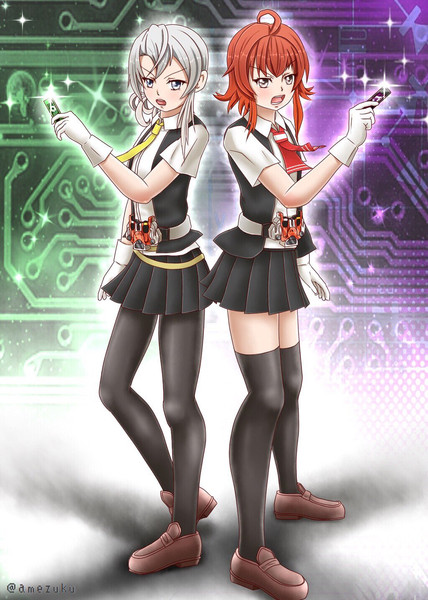 二人で一人の艦面ライダー あめずく さんのイラスト ニコニコ静画 イラスト