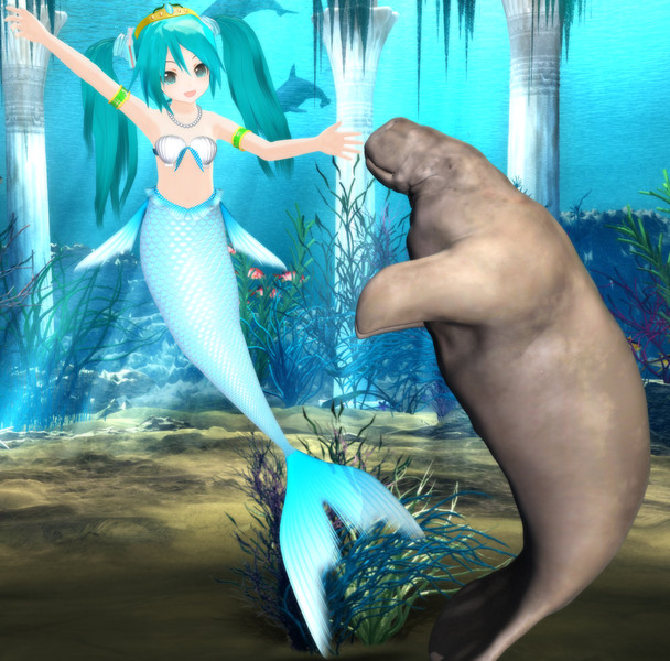 人魚姫とマナティ ｒｍ さんのイラスト ニコニコ静画 イラスト