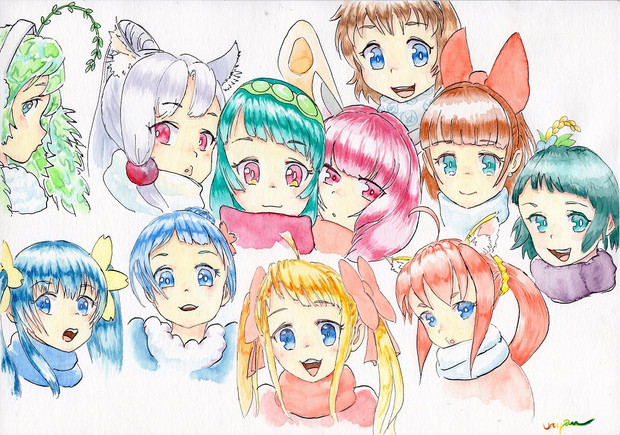 ご当地萌えキャラ集合絵 うりゃん さんのイラスト ニコニコ静画 イラスト
