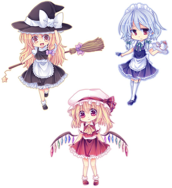 魔理沙 フラン 咲夜 くろす さんのイラスト ニコニコ静画 イラスト