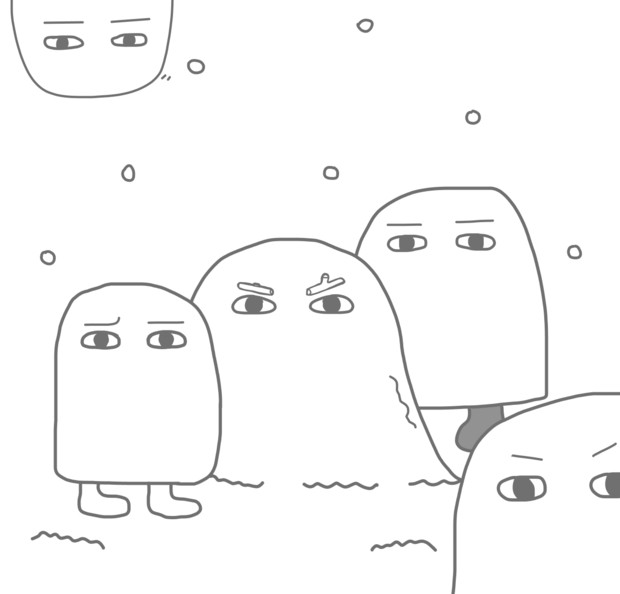 雪の日のメジェド様 ジェイク さんのイラスト ニコニコ静画 イラスト