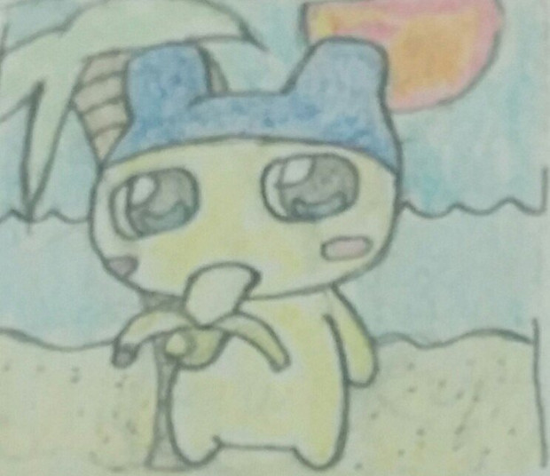 まめっちがバナナを食べているだけ ヨモハマチ 絵の練習 さんのイラスト ニコニコ静画 イラスト