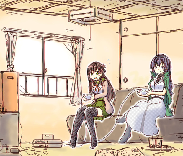りーさん Vs アヤカさん 別案 業務用ラー油 0ℓ さんのイラスト ニコニコ静画 イラスト
