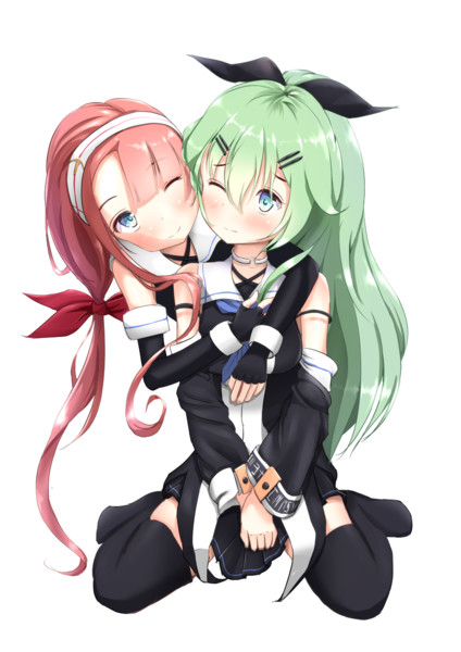 山風ちゃんと江風さん もちゆき さんのイラスト ニコニコ静画 イラスト