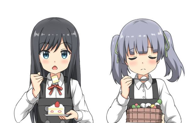 Gif 食べ合いっこする朝潮と大潮 ねでぃあ さんのイラスト ニコニコ静画 イラスト